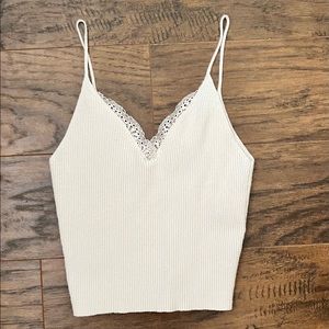 White lace pac sun tank. Size small